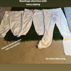 White professional baseball pants. Majestic pair worn in 2021 Tokyo Olympics.